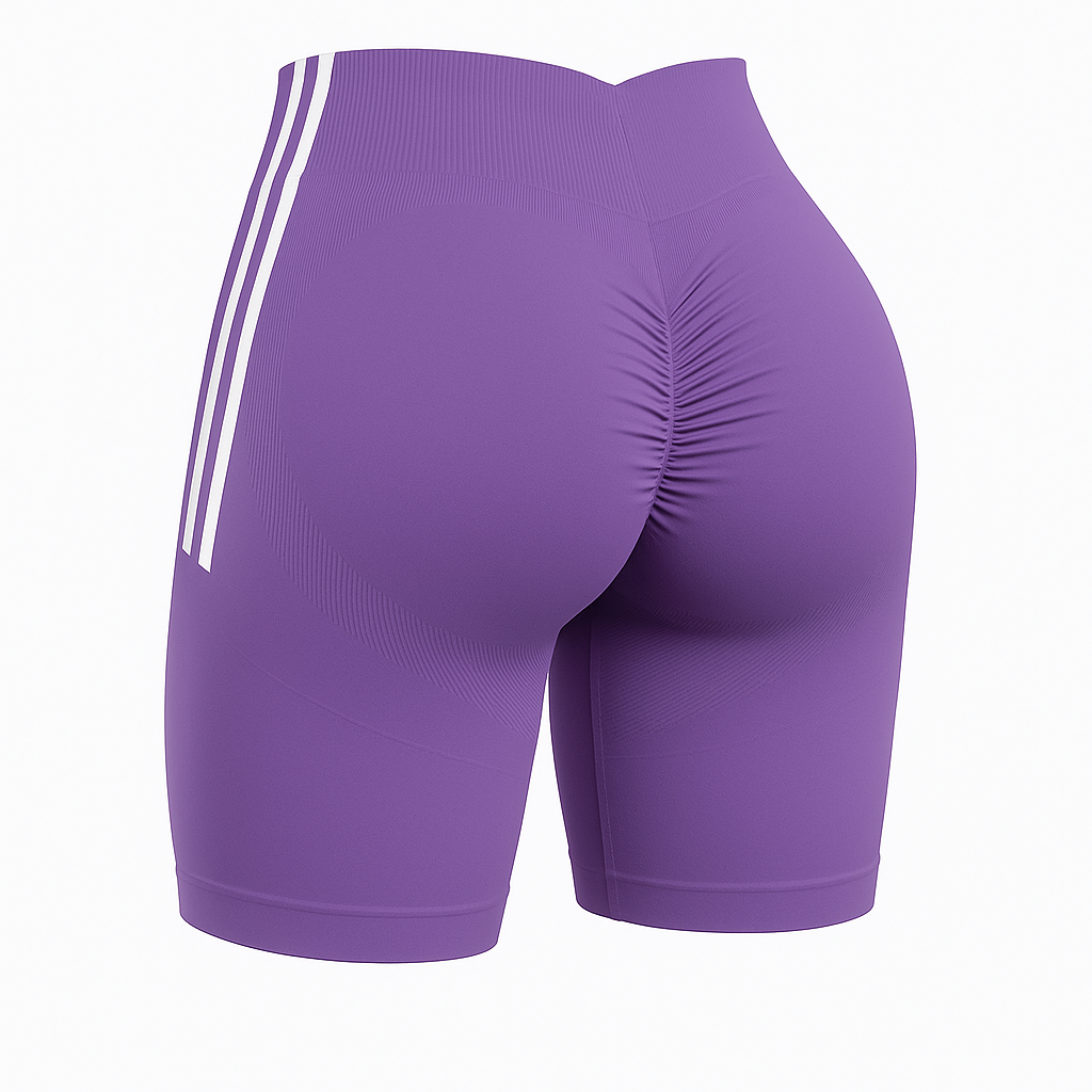 Short Push Up franjas - Lila