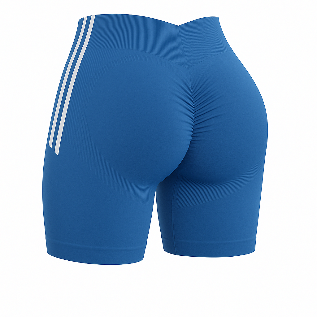 Short Push Up franjas - Azul