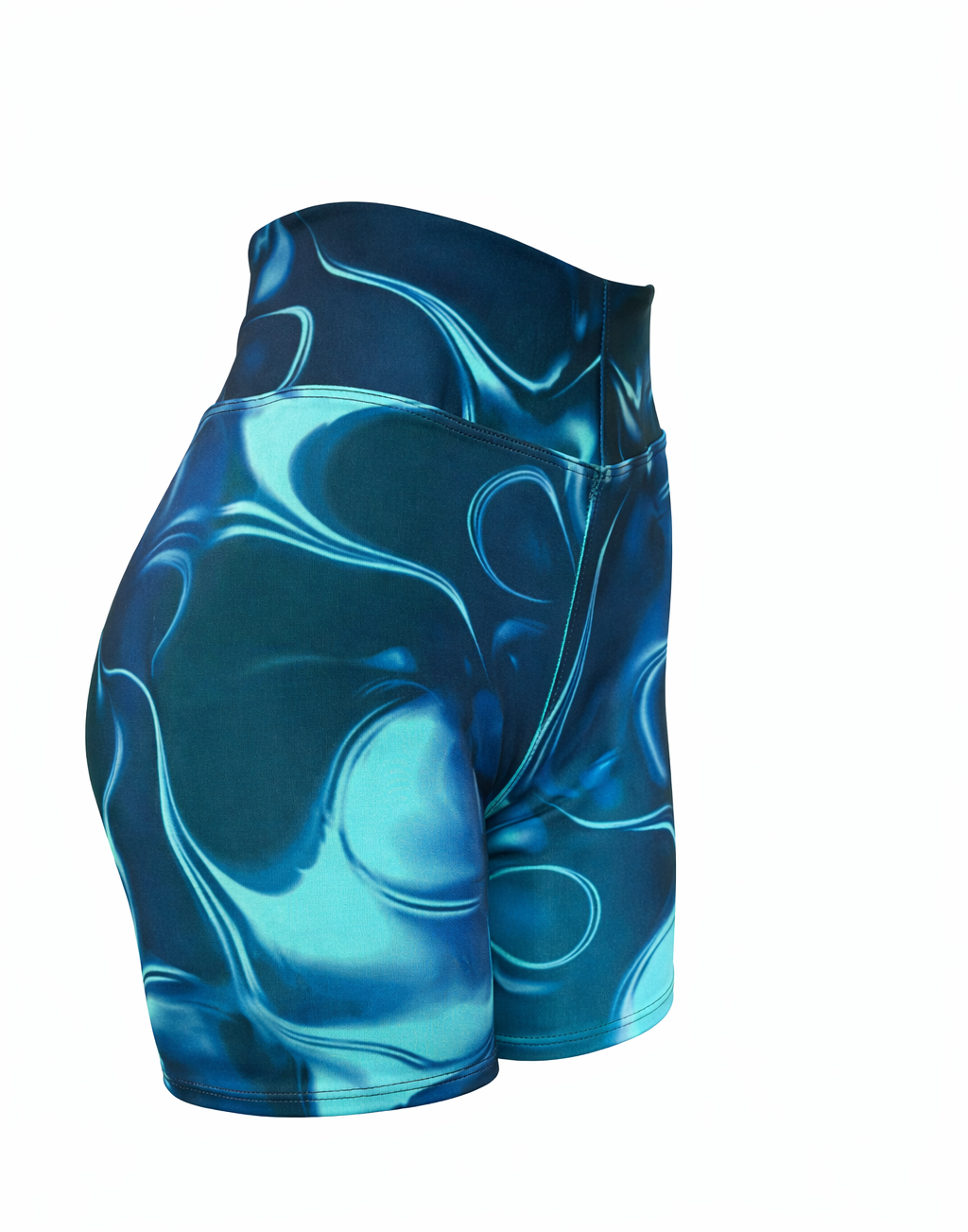 Short Suplex - Metal Líquido Turquesa