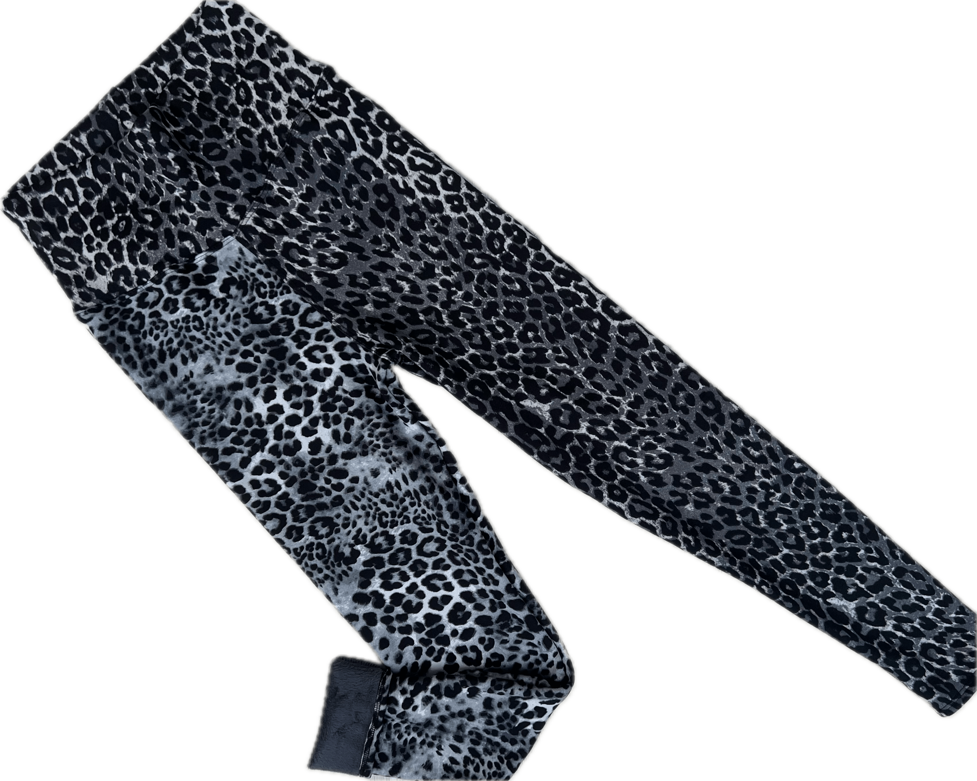 Calza De Algodón Con Polar - Print Gris