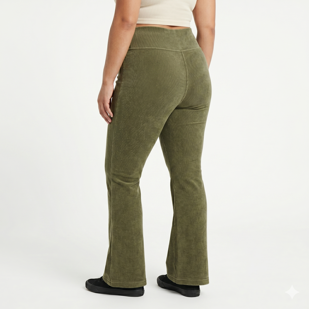 Flare Pants Cotele - Polar - Verde Musgo - Talla XL