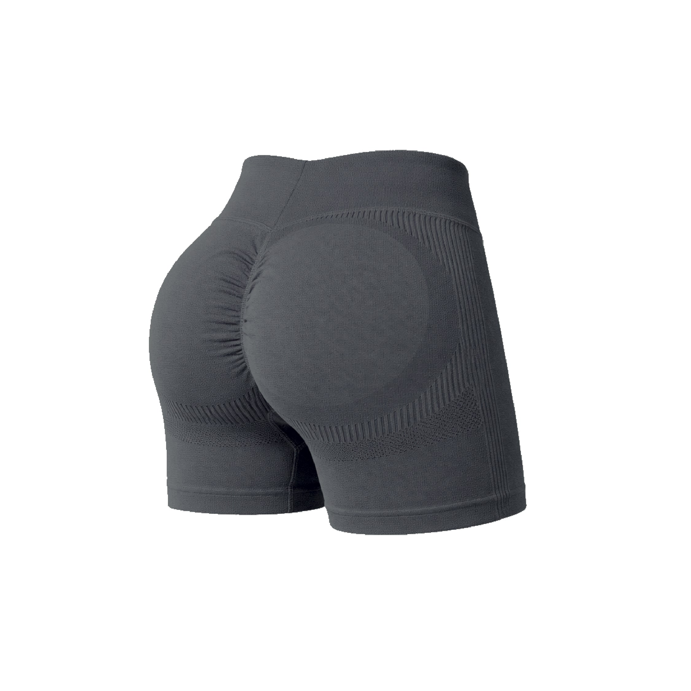 Short Push Up Liso con Cintura en V - Grafito