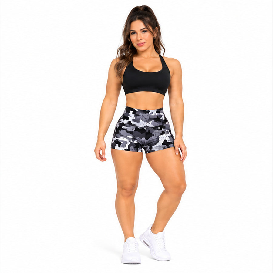 Short Suplex Premium - Estampado Camuflaje - Gris