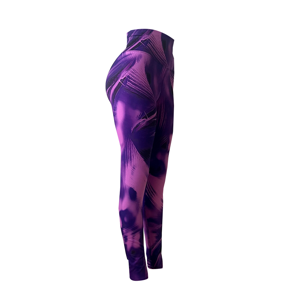 Calza Deportiva Suplex Estampado Morado