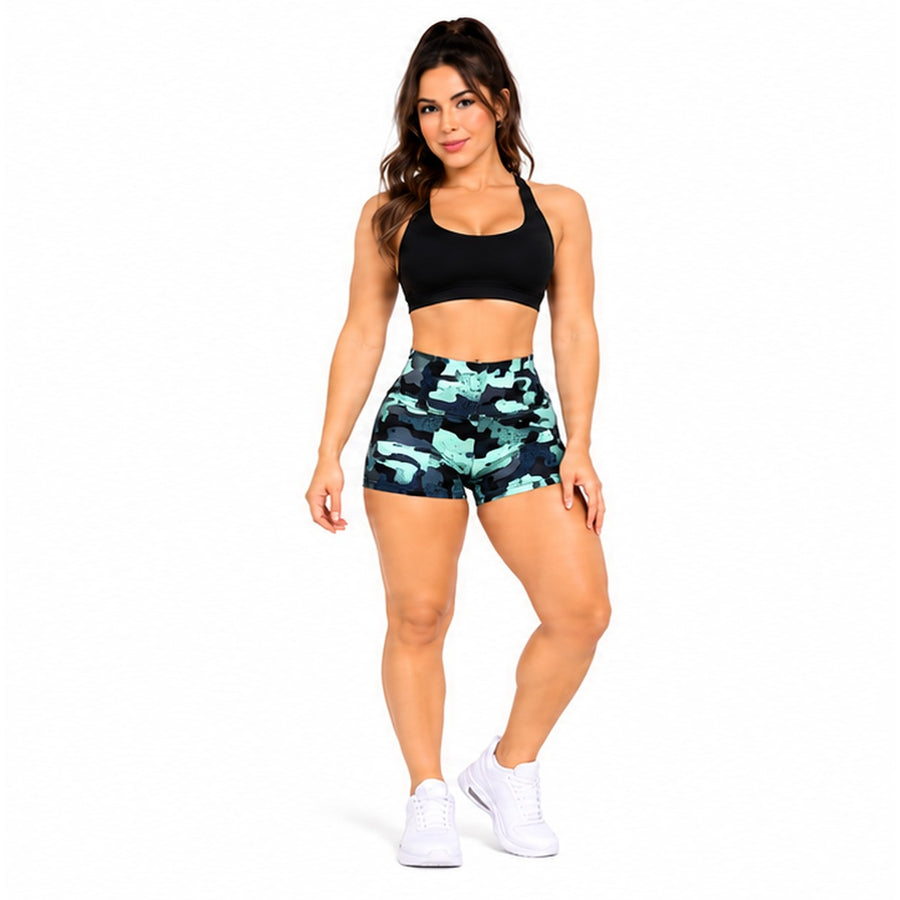 Short Suplex Premium - Estampado Camuflaje - Turquesa