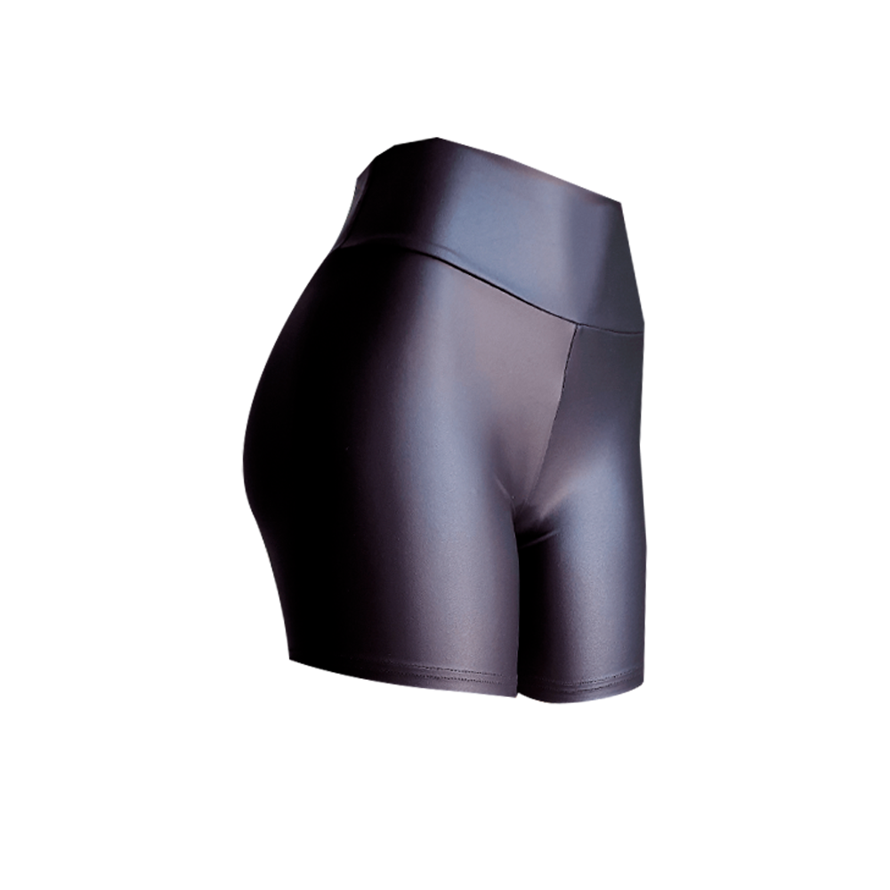 Short Eco cuero - Negro