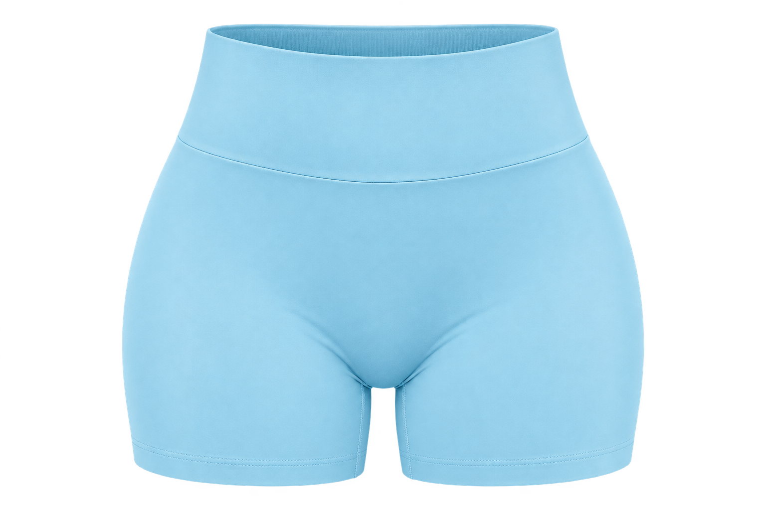 Short Deportivo Dynamic Push Up – Tiro Alto 4.5 - Celeste - Talla L