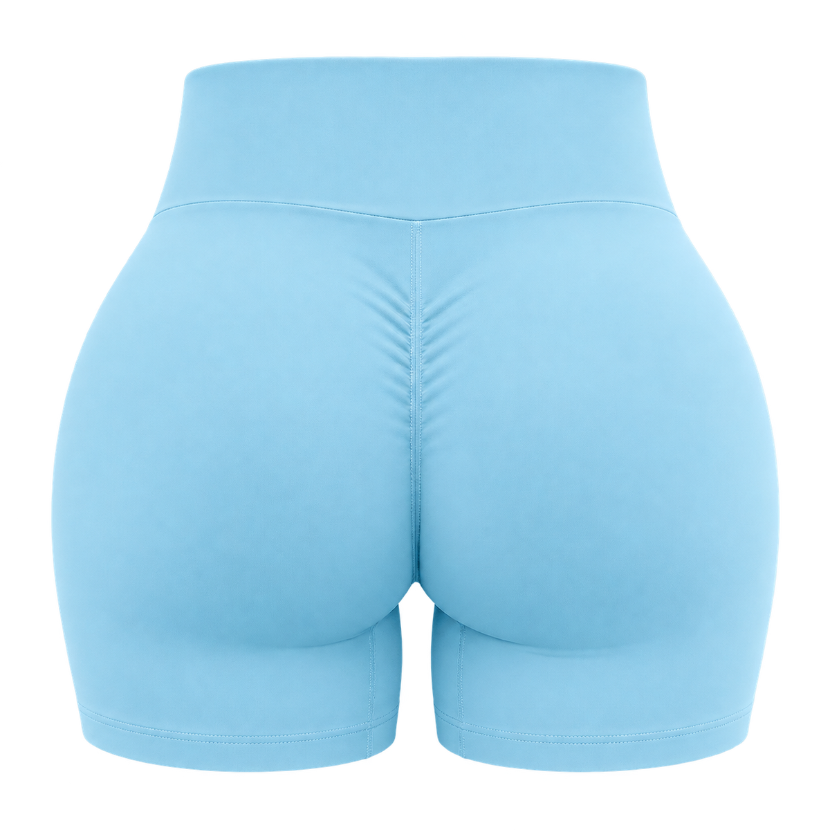 Short Deportivo Dynamic Push Up – Tiro Alto 4.5 - Celeste - Talla M
