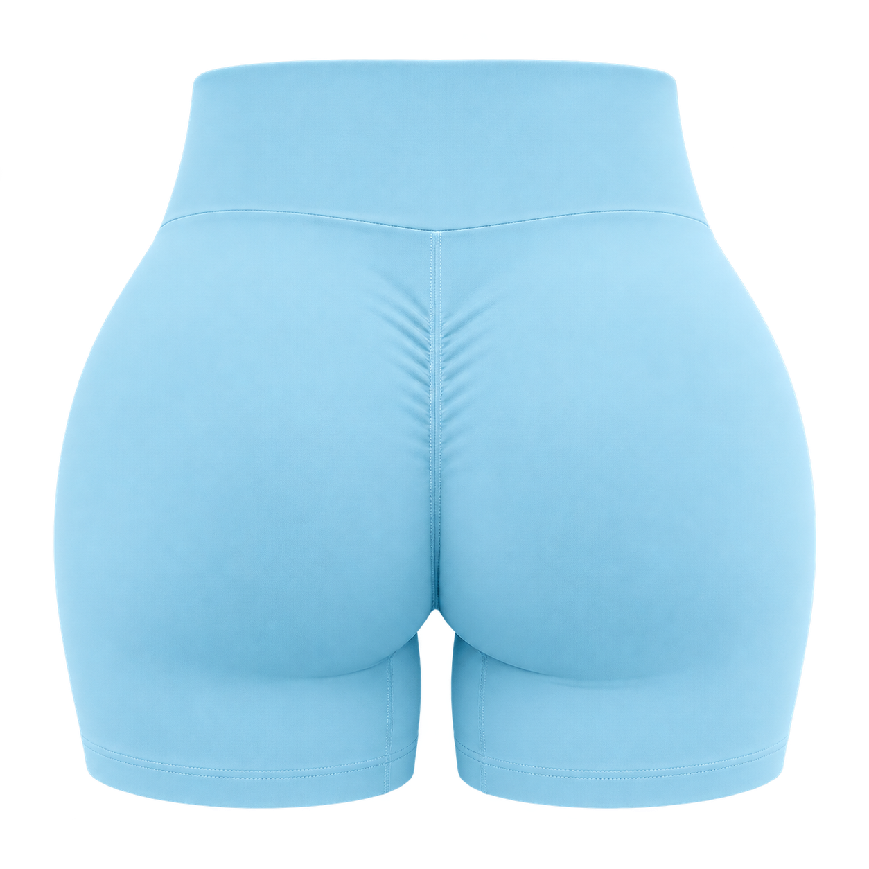 Short Deportivo Dynamic Push Up – Tiro Alto 4.5 - Celeste - Talla L