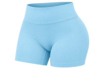 Short Deportivo Dynamic Push Up – Tiro Alto 4.5 - Celeste - Talla M