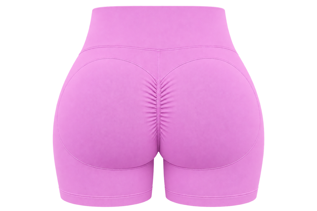 Short Deportivo Dynamic Push Up – Tiro Alto 4.5 - Rosa - Talla L