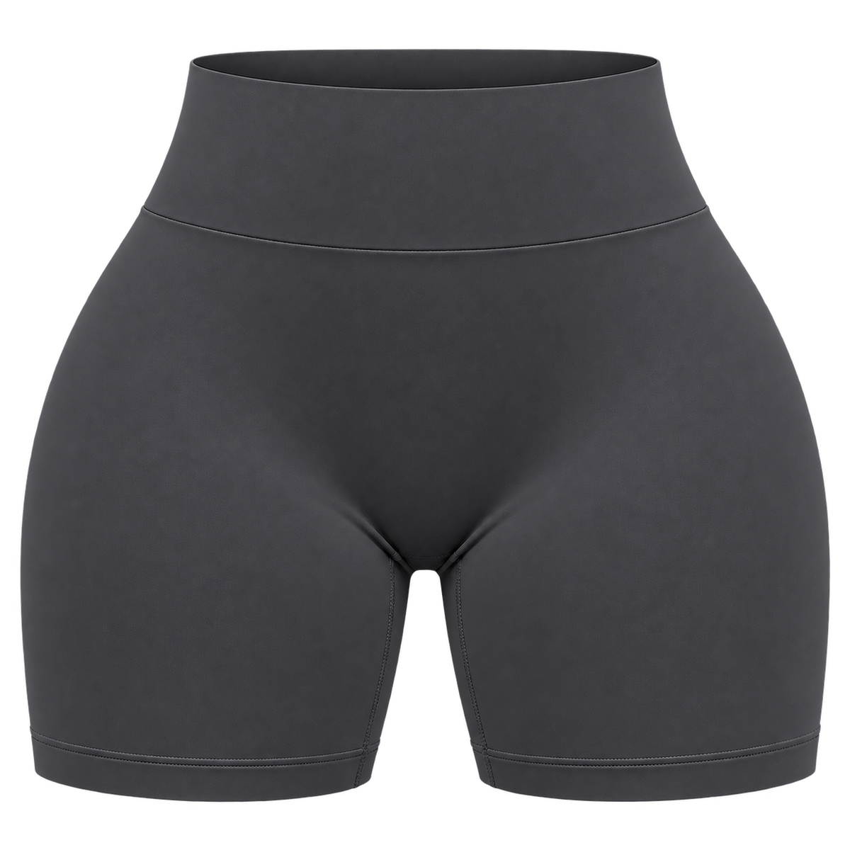 Short Deportivo Dynamic Push Up – Tiro Alto 4.5 - Gris Carbon - Talla L