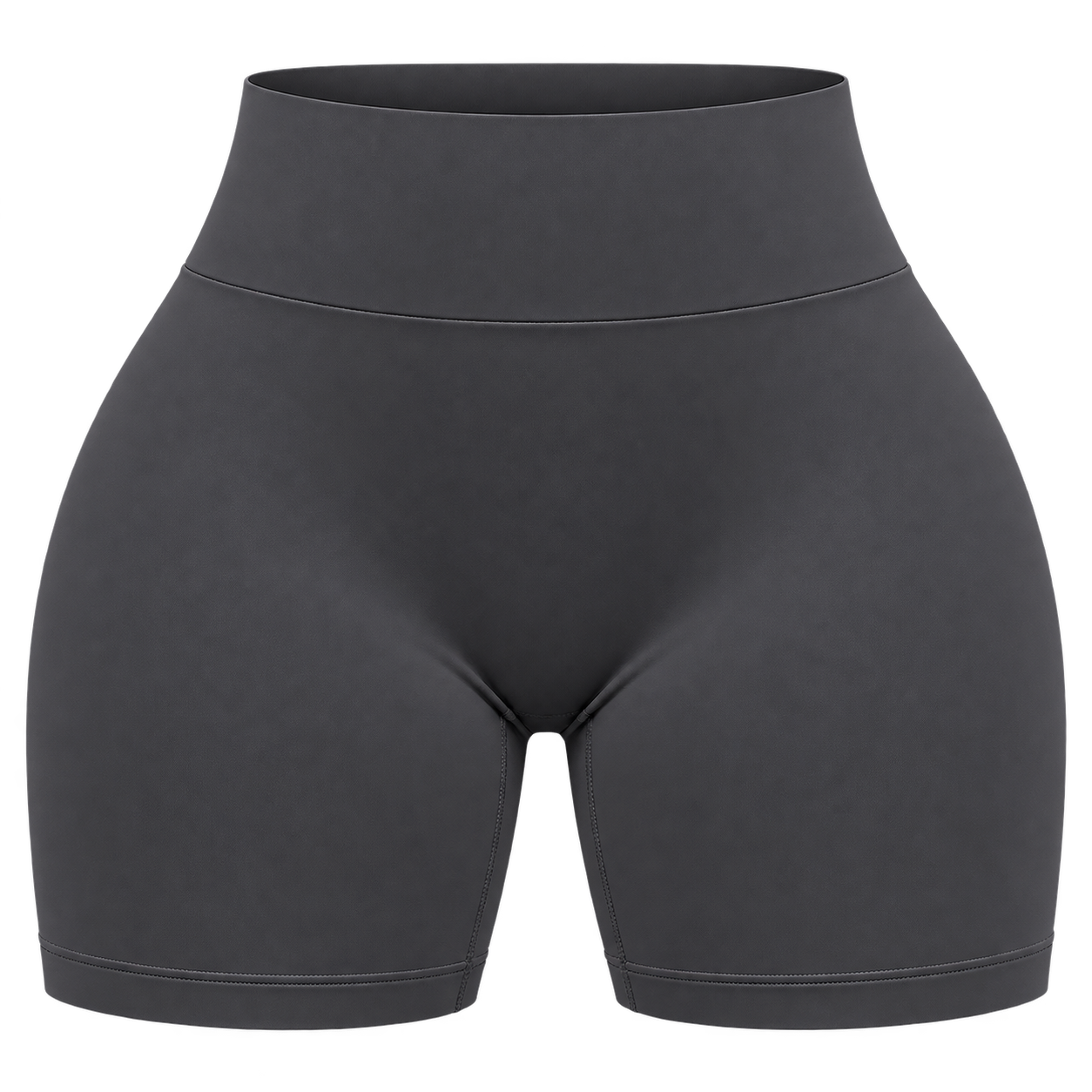 Short Deportivo Dynamic Push Up – Tiro Alto 4.5 - Gris Carbon - Talla L