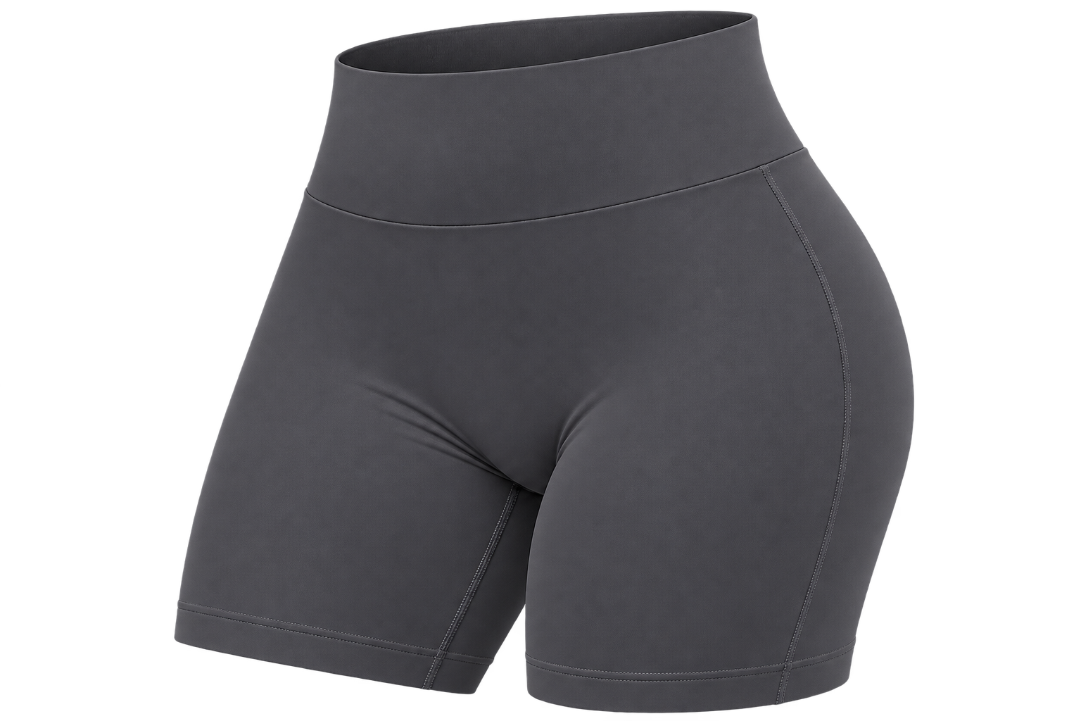 Short Deportivo Dynamic Push Up – Tiro Alto 4.5 - Gris Carbon - Talla L