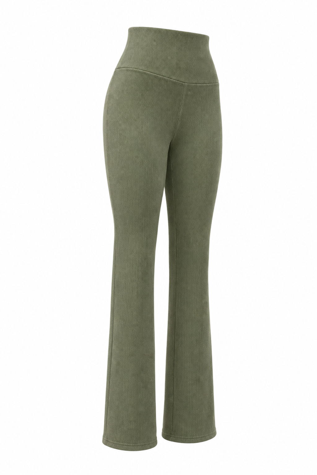Pierna Recta Cotele Con Polar Verde Musgo - XL