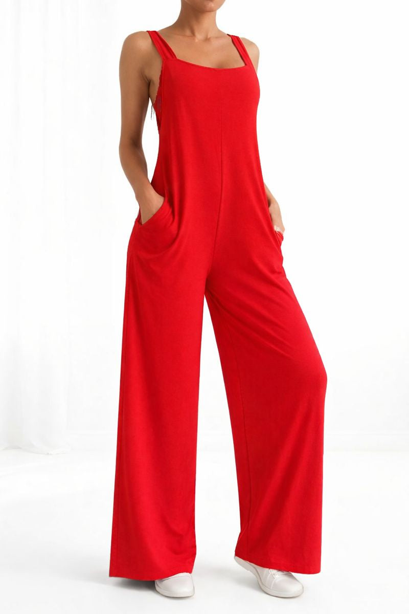 Jardinera Palazzo Algodón – Rojo