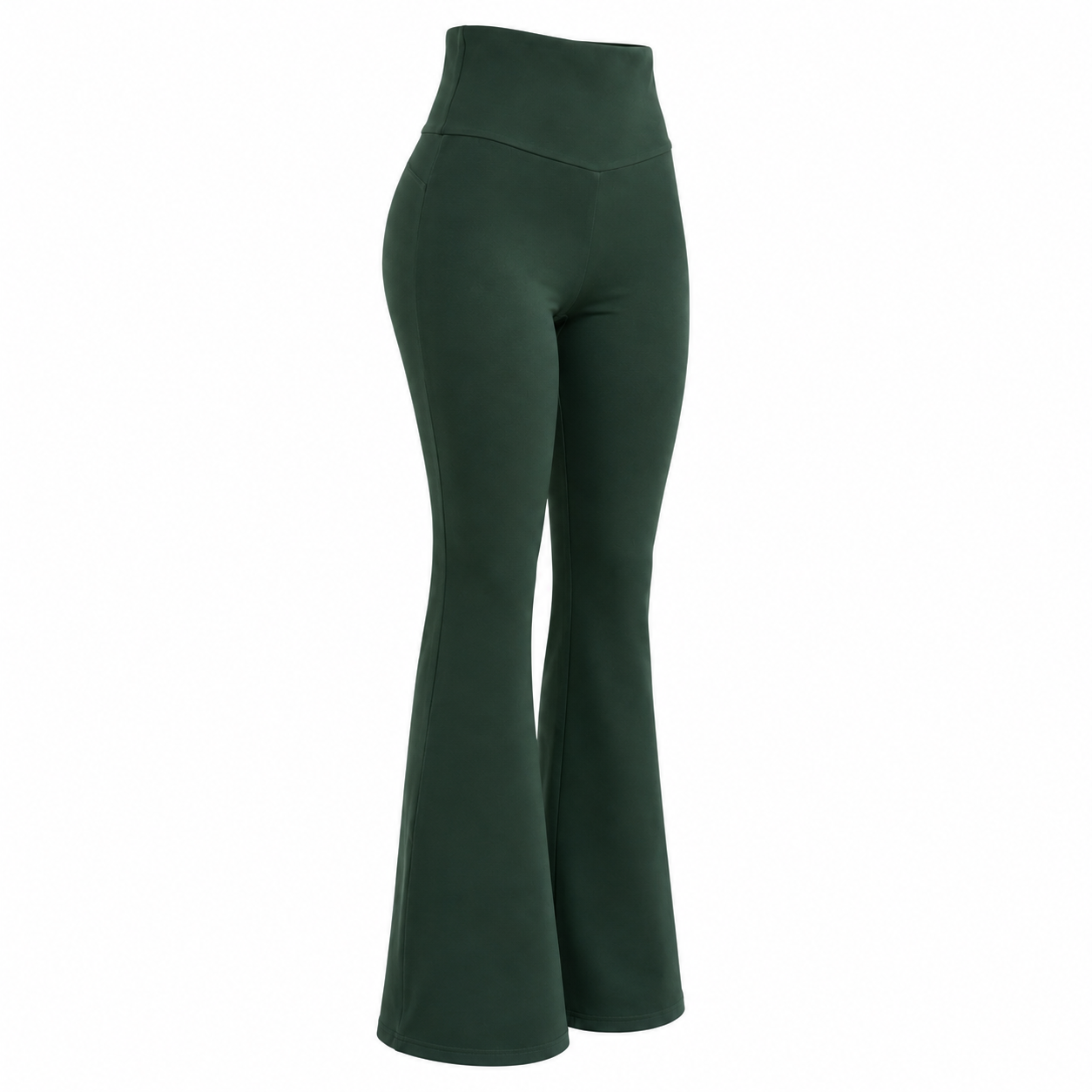 Pierna Recta algodón elasticado Verde botella - Talla Estandar