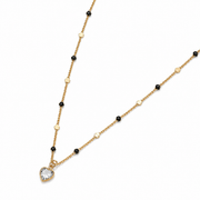 Collar Punto de Luz Corazón Enchapado en Oro 18K – 45 cm
