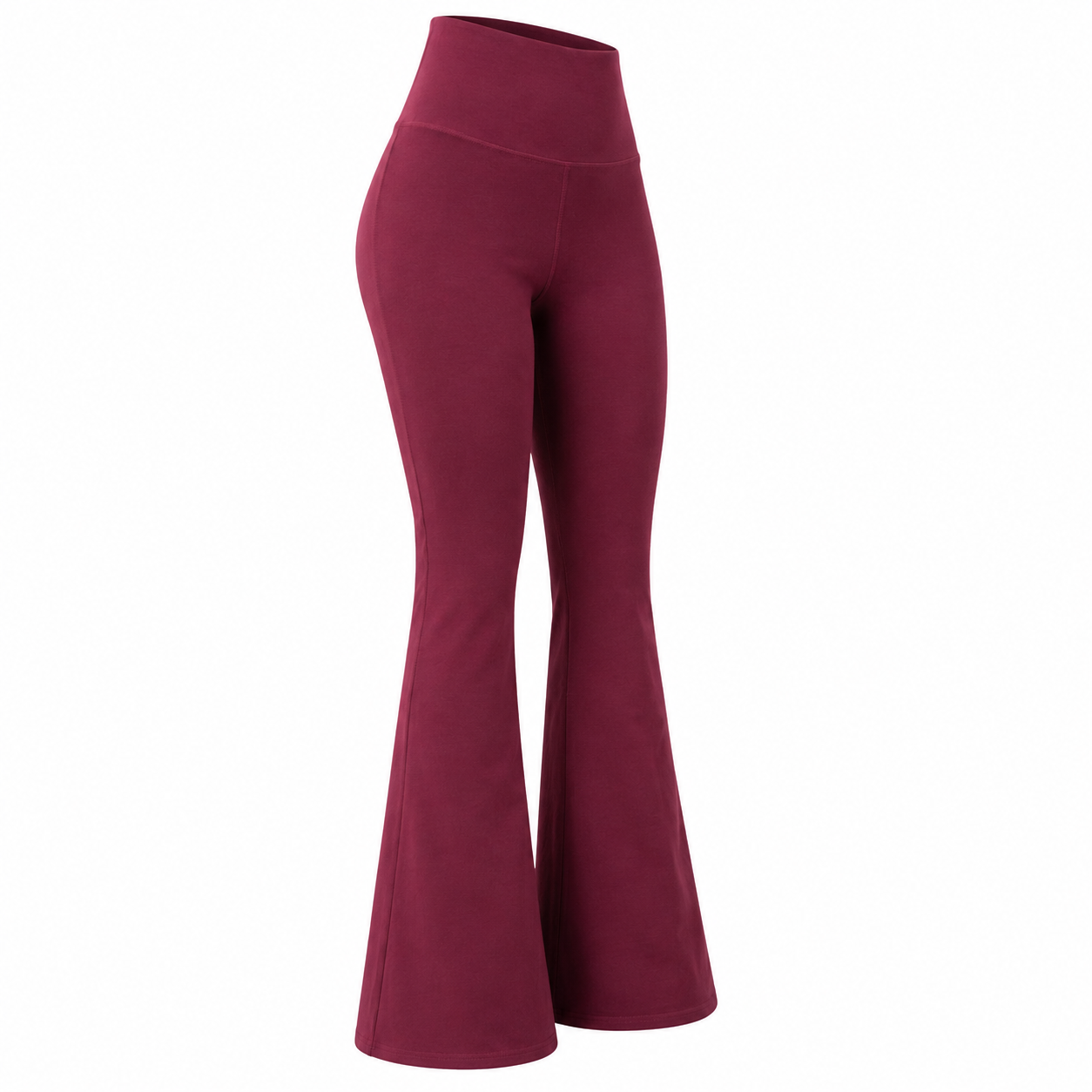 Flare Pants Algodón - Burdeo  - Talla Estándar