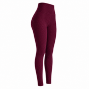 Calza Texturizada Burdeo - Talla Estándar