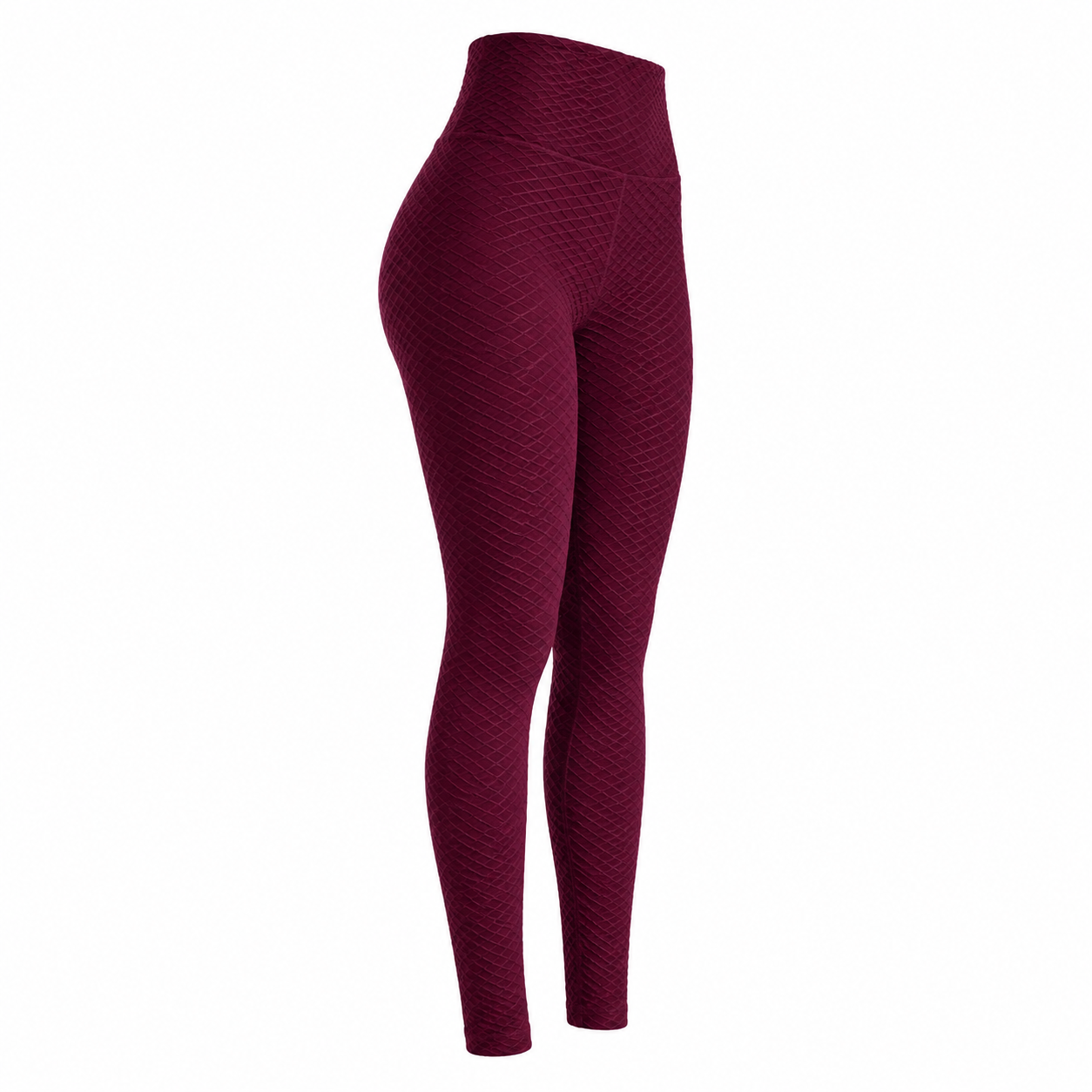 Calza Texturizada Burdeo - Talla Estándar