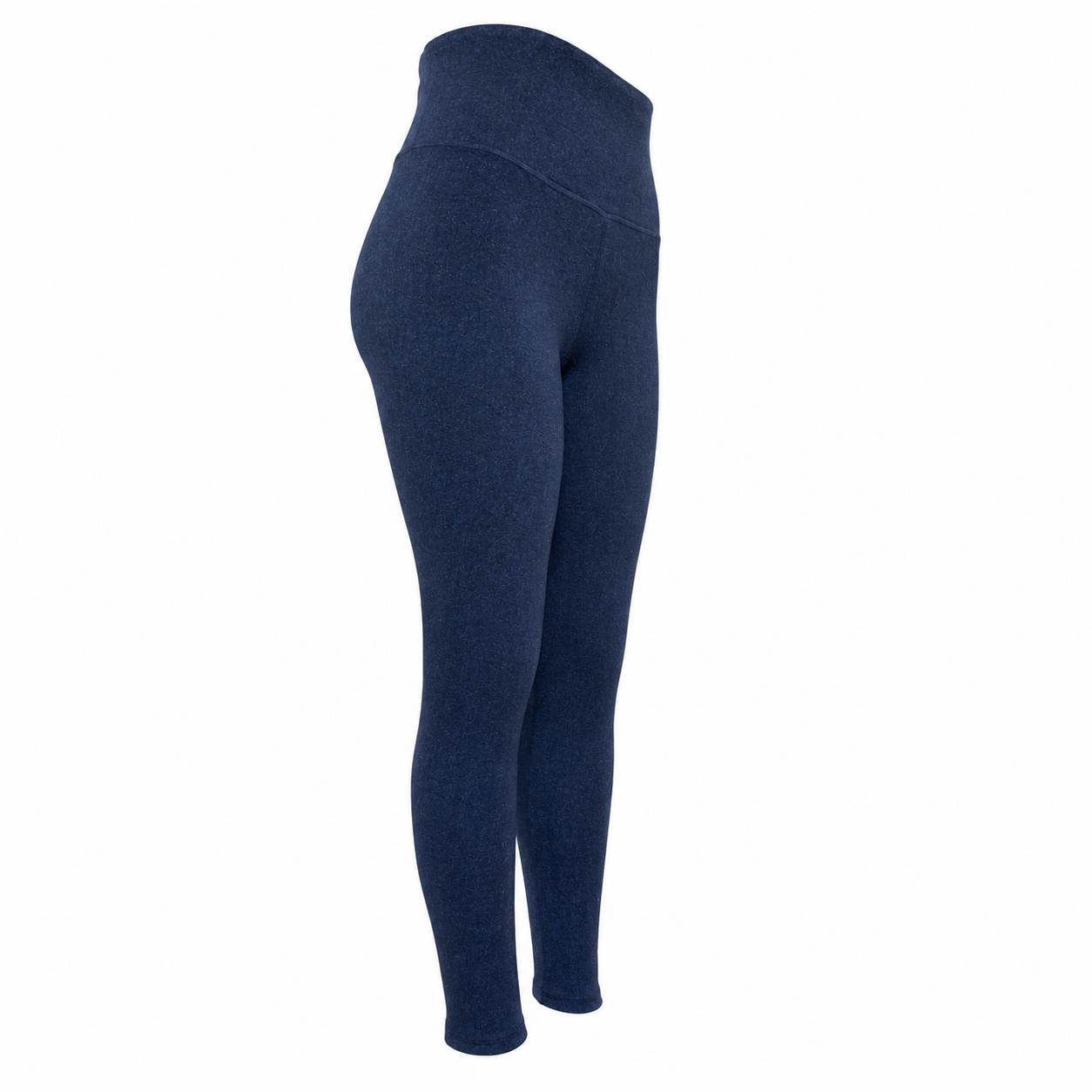 Calza De Algodón Con Polar - Azul Jaspeado