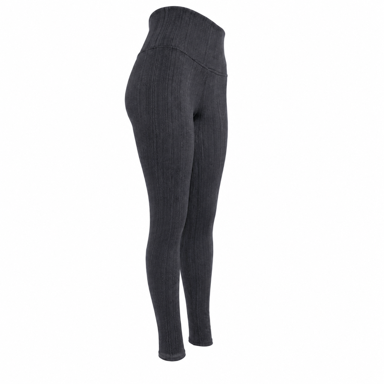 Calza De Algodón Con Polar - Gris Carbón