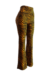 Flare Pants - Tela Sofía - Tigre Ámbar