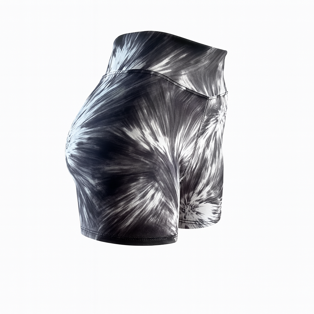 Short Suplex - Tie - Dye Black & White