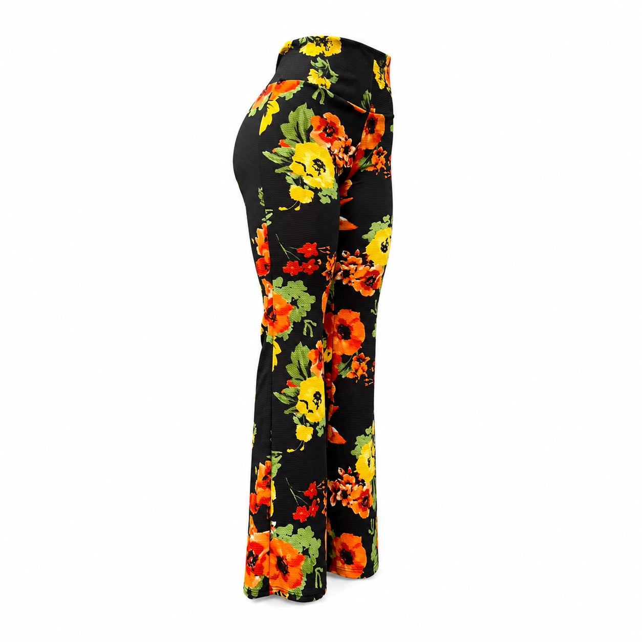 Flare Pants - Tela Sofía - Otoño Floral - Talla Estandar
