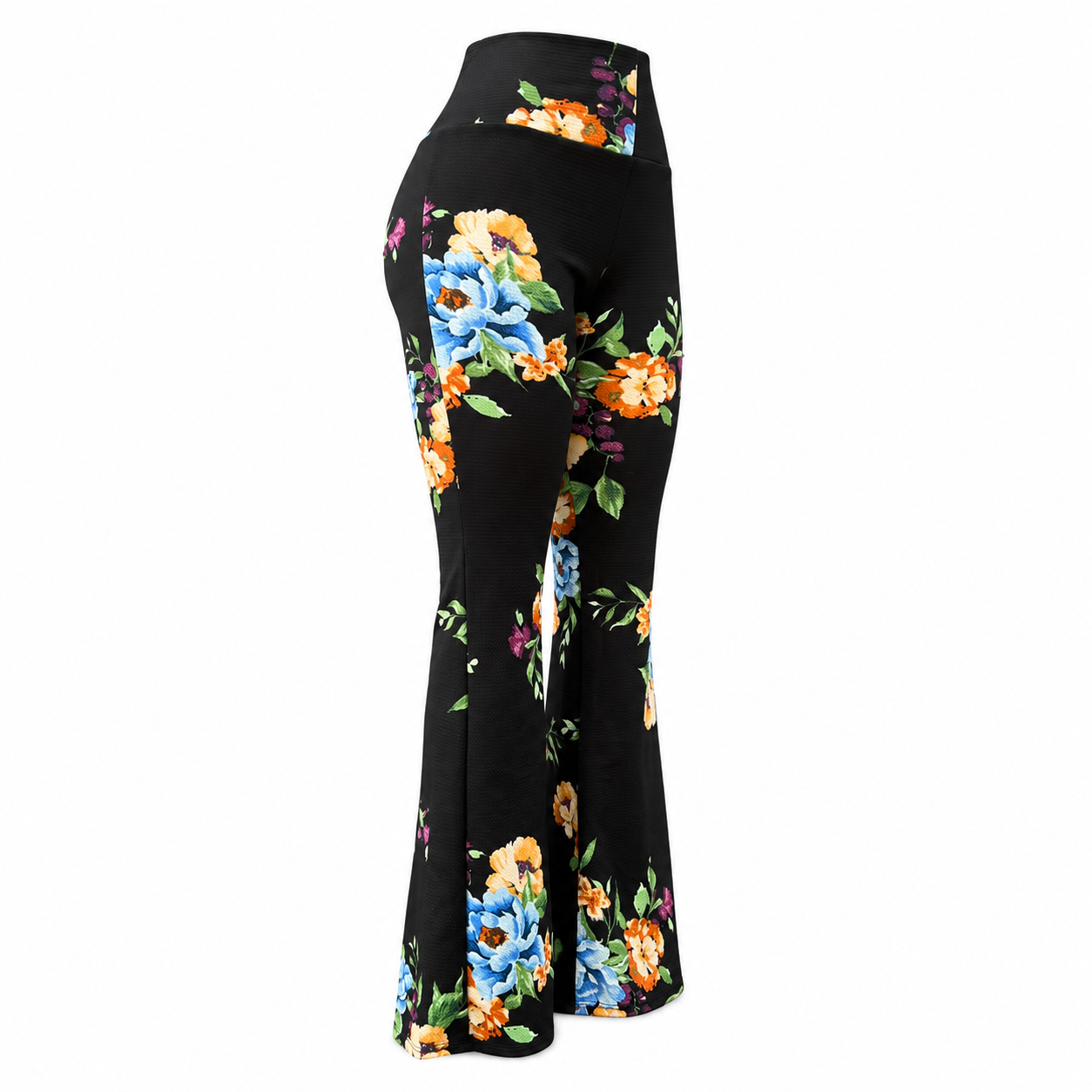 Flare Pants - Tela Sofía - Jardin Azul  - Talla Estandar