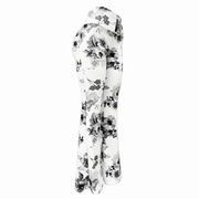 Flare Pants - Tela Sofía - Floral Monocromo  - Talla Estandar