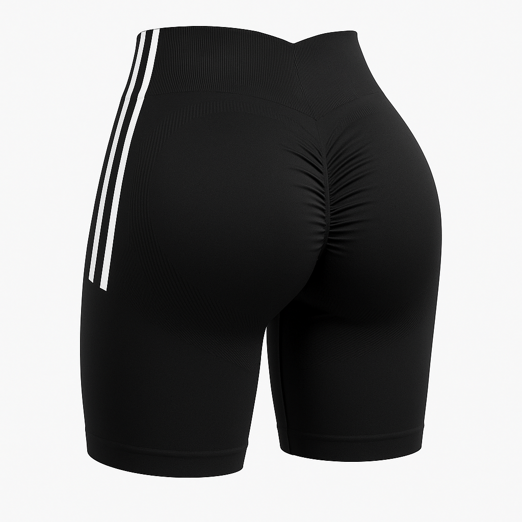 Short Push Up franjas - Negro