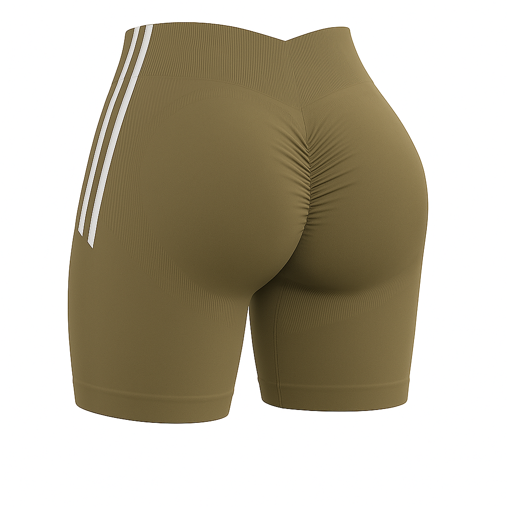 Short Push Up franjas - Moka