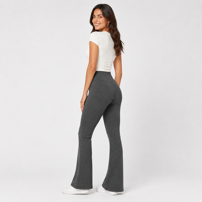 Pierna Recta con polar - Gris grafito Jaspeado - Talla XL
