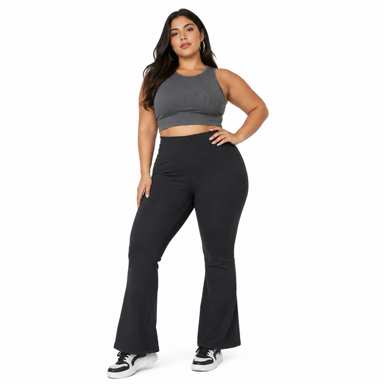 Flare Pants  Polar - Negra lisa
