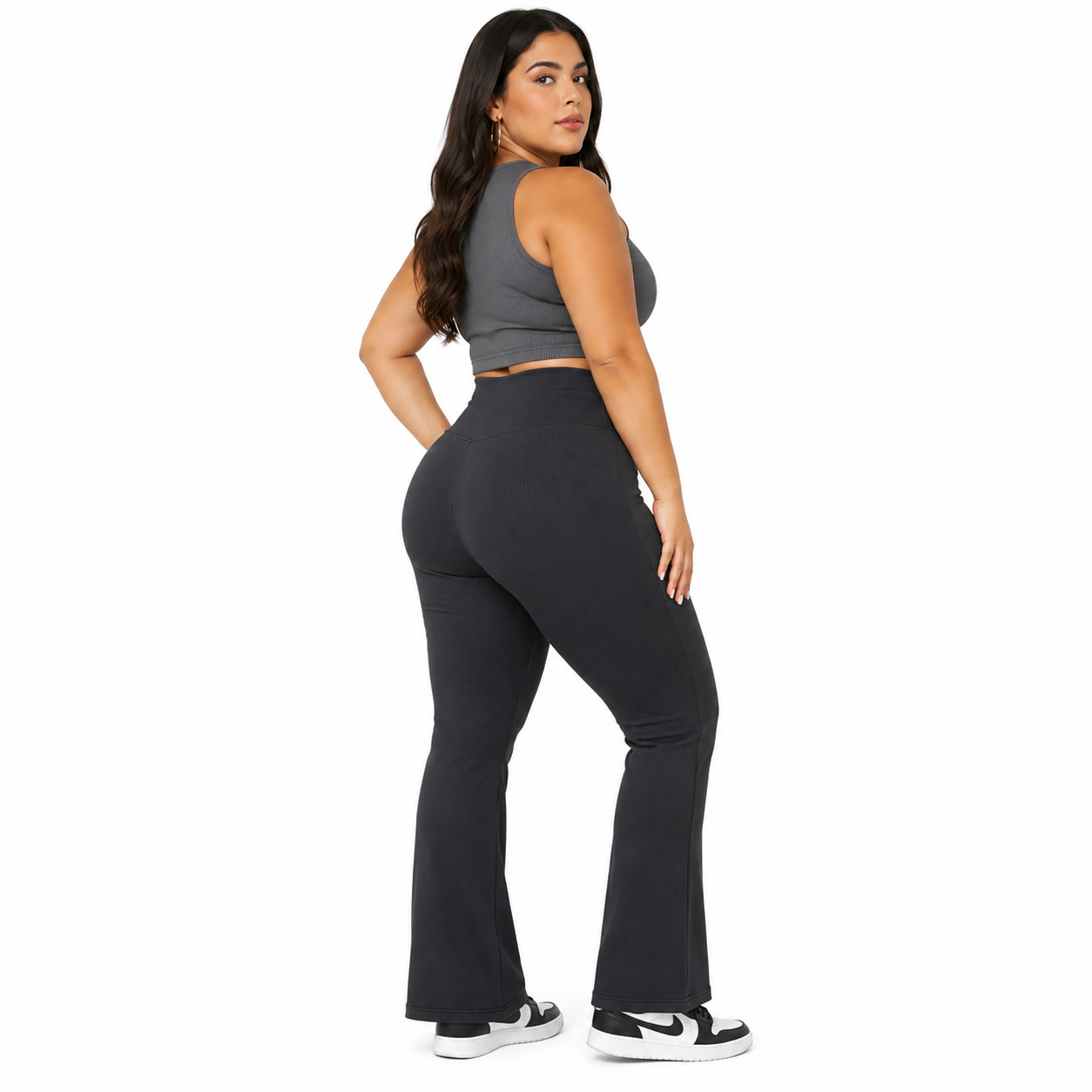 Flare Pants  Polar - Negra lisa