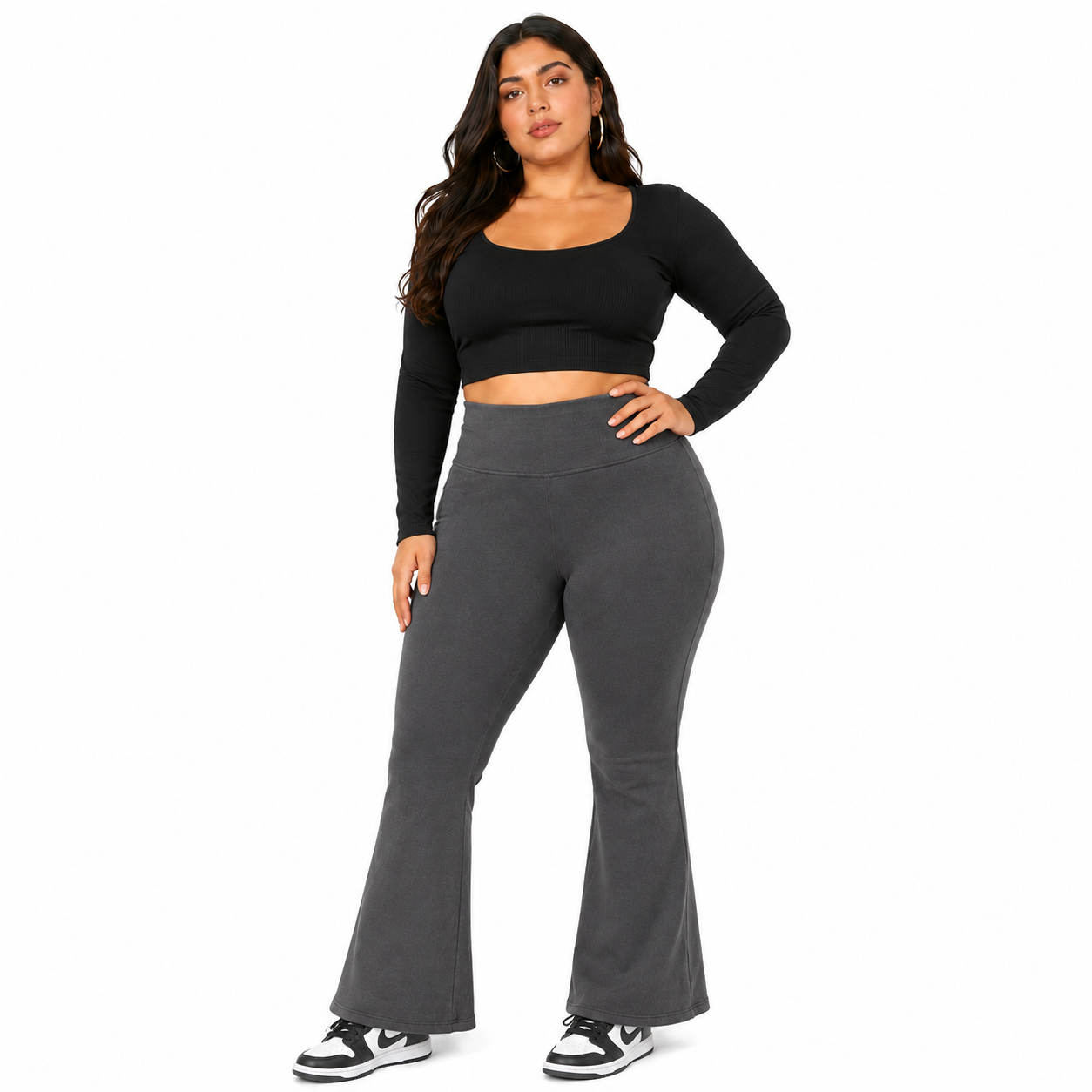 Flare Pants Cotele - Polar - Gris