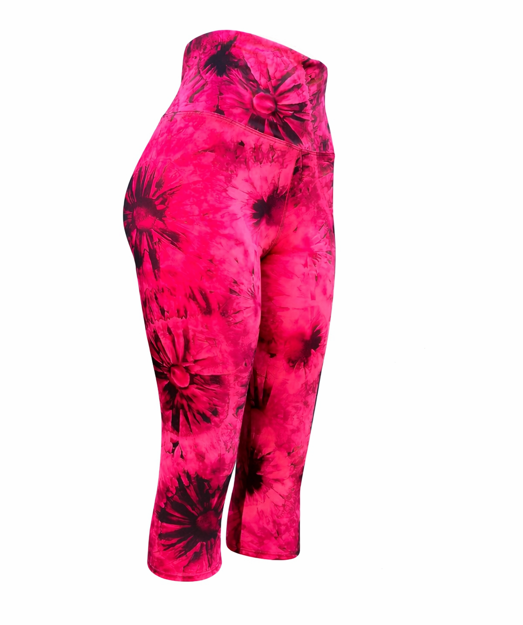 Calza Suplex 3/4 - Fucsia Eclipse Floral