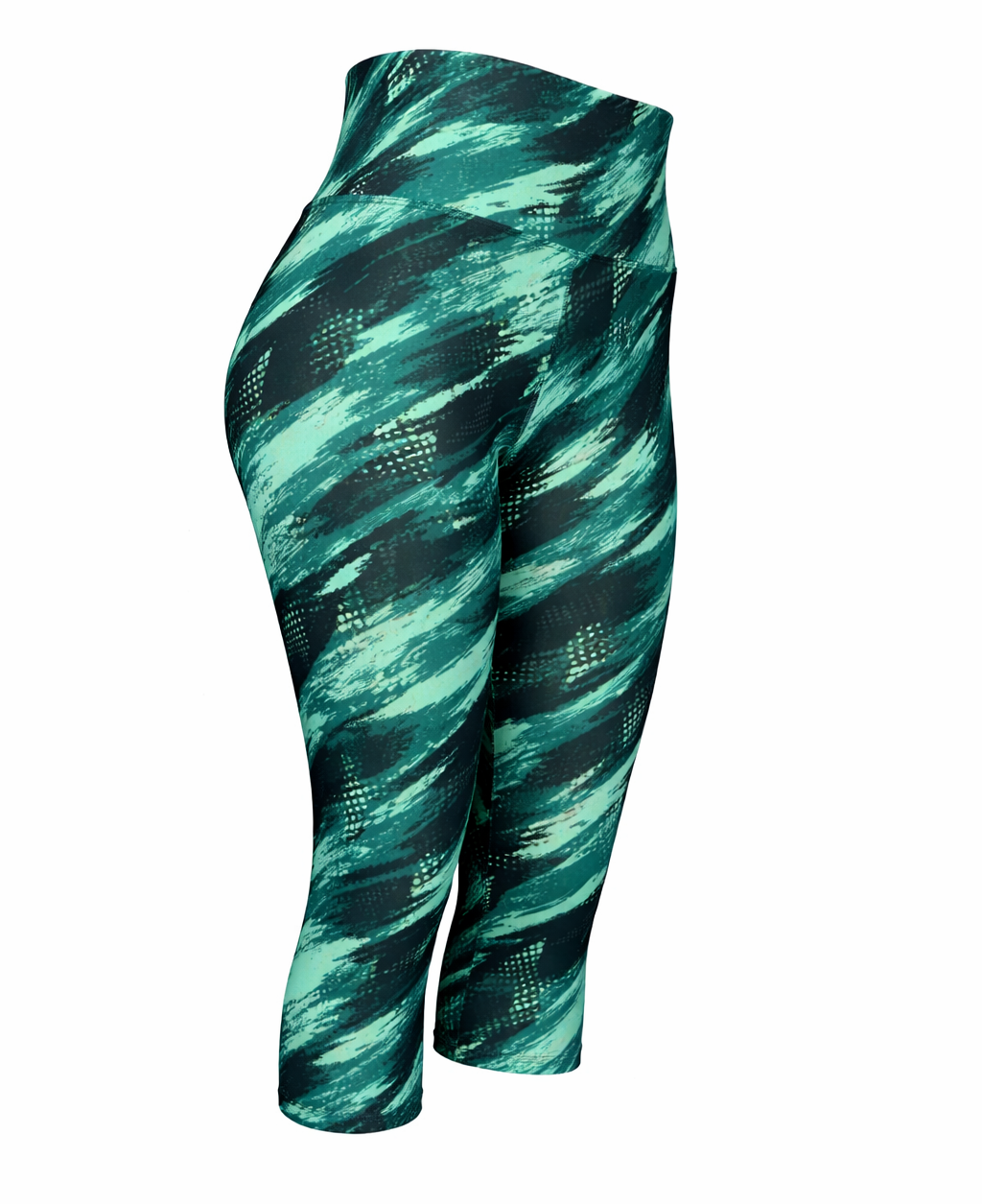 Calza Suplex 3/4 - Verde Impacto Brush