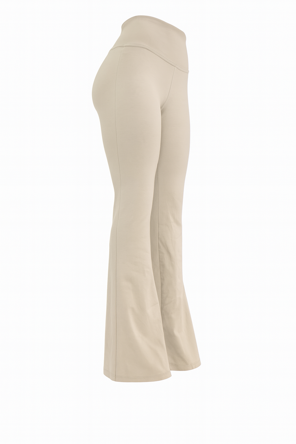 Flare Pants Algodón - Beige