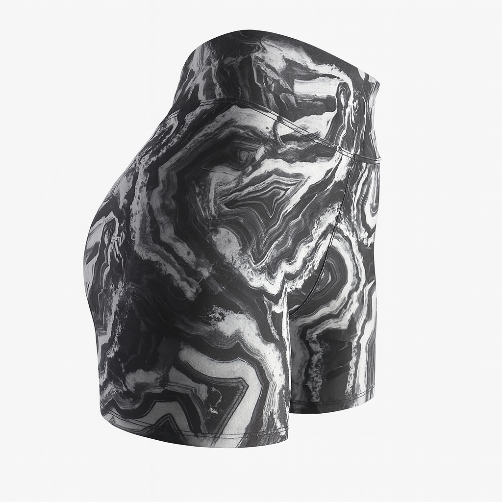 SHORT ´S SUPLEX - Marble Black & White
