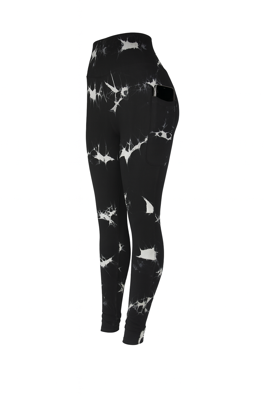 Calza Larga Push Up Black Tie Dye con Bolsillos