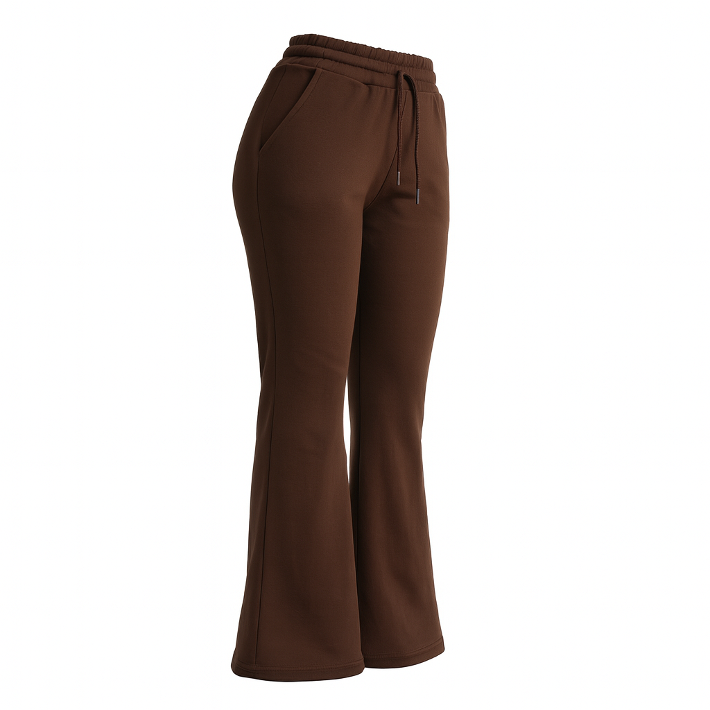 Flare Pants Estilo Zara – marrón chocolate