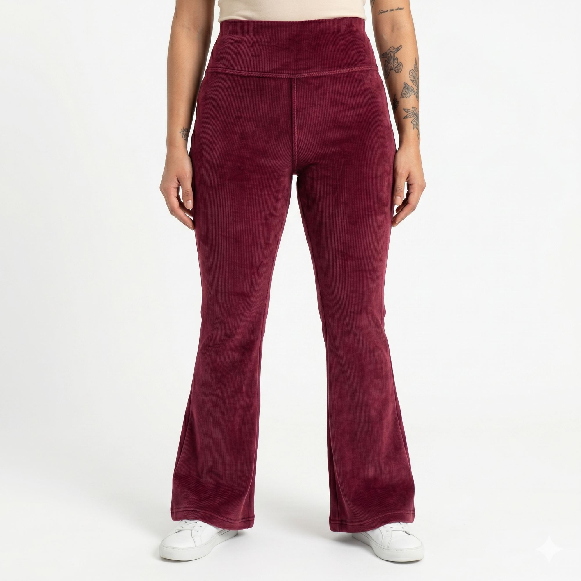 Flare Pants Cotele - Polar - Vino Borgoña
