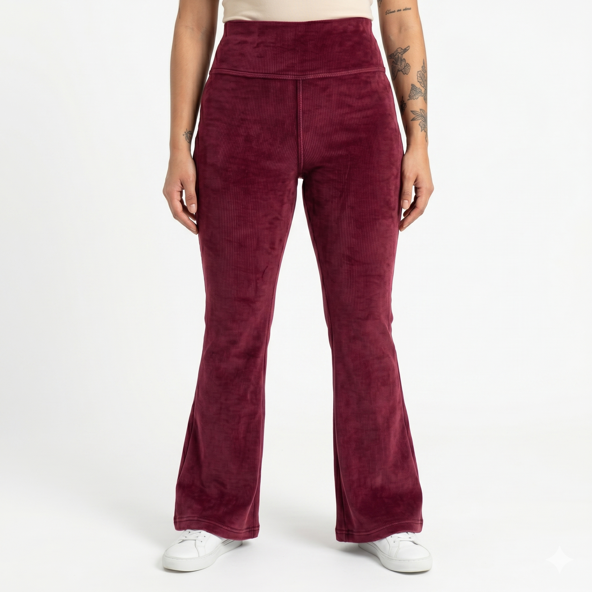 Flare Pants Cotele - Polar - Vino Borgoña