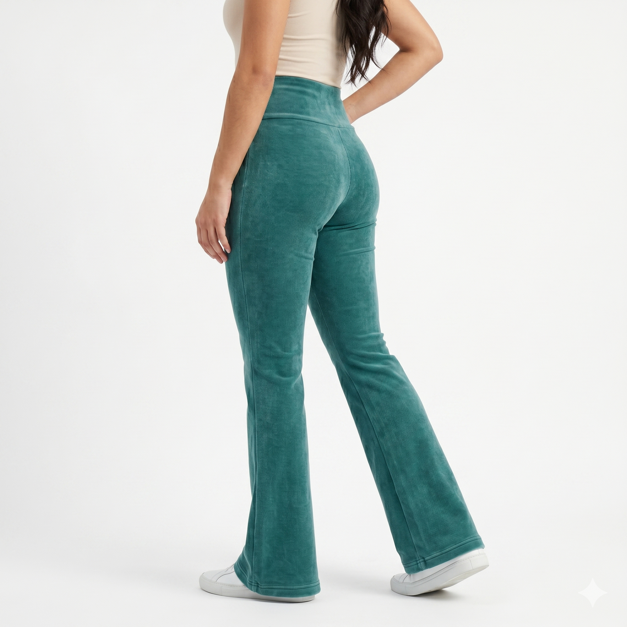 Flare Pants Cotele - Polar - Verde Menta