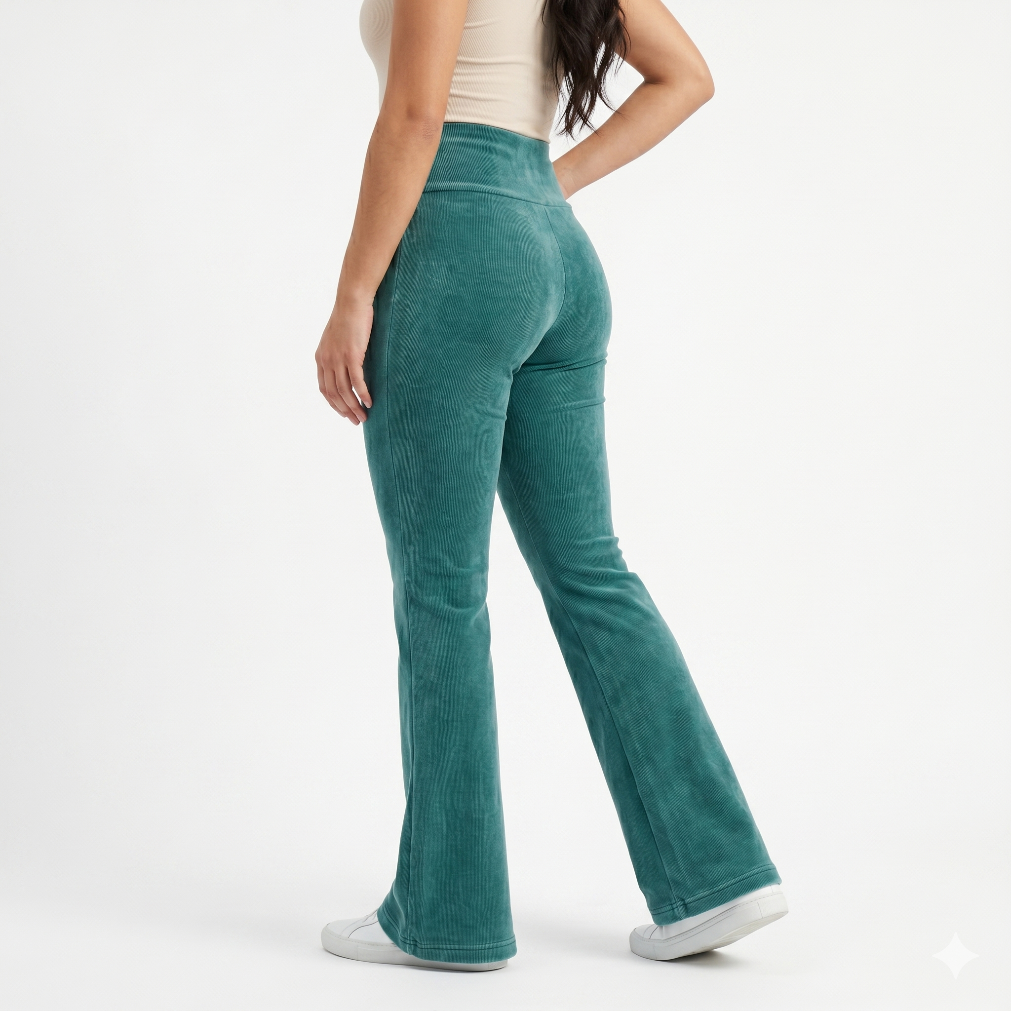 Flare Pants Cotele - Polar - Verde Menta