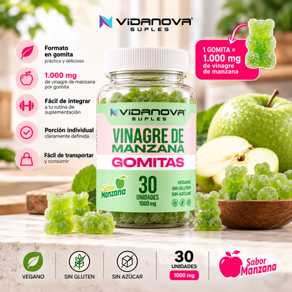 Gomitas de Vinagre de Manzana 1000 mg