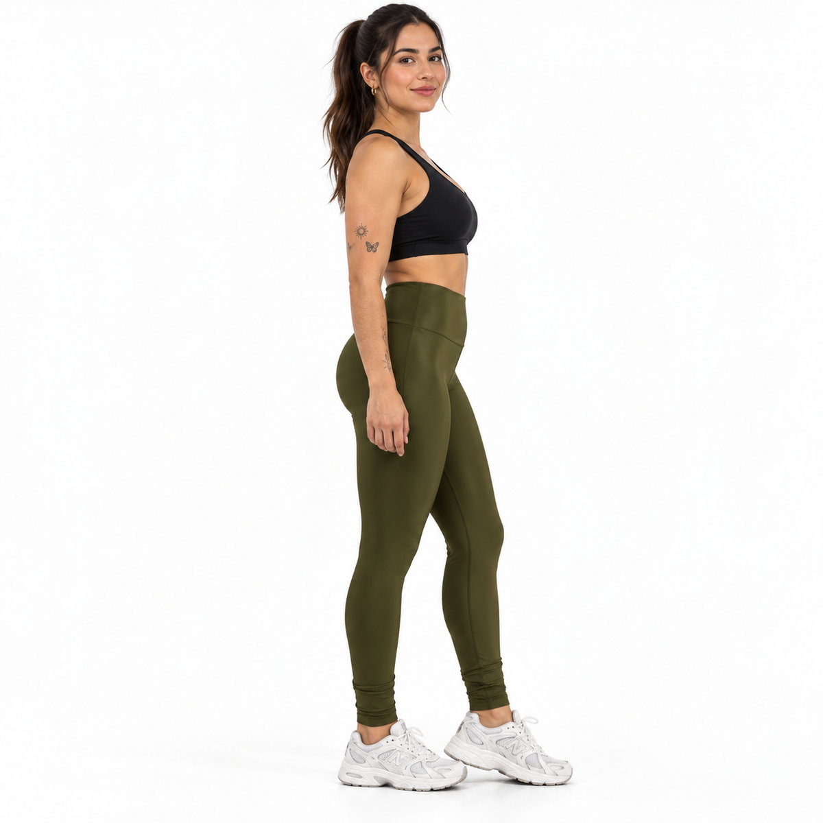 Calza Dupont Verde Musgo  Talla Estandar